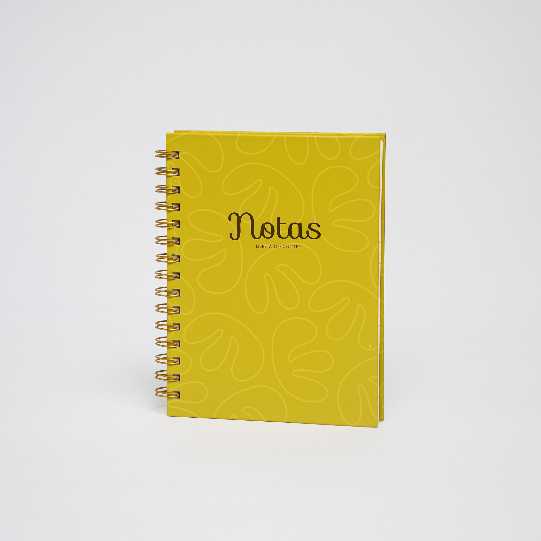 Notas | Libreta Espiral | Amarillo Abstracto