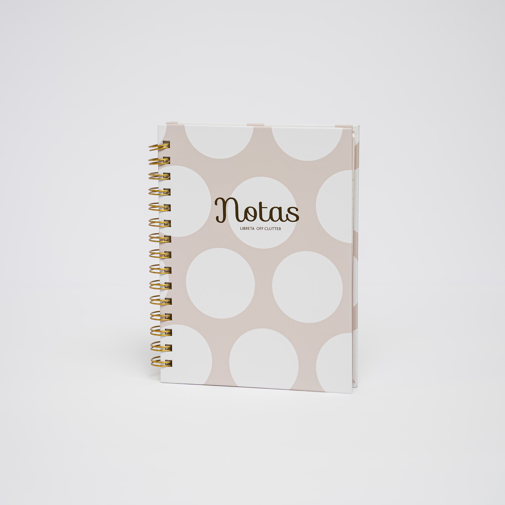 Notas | Libreta Espiral | Crema Polka Dot
