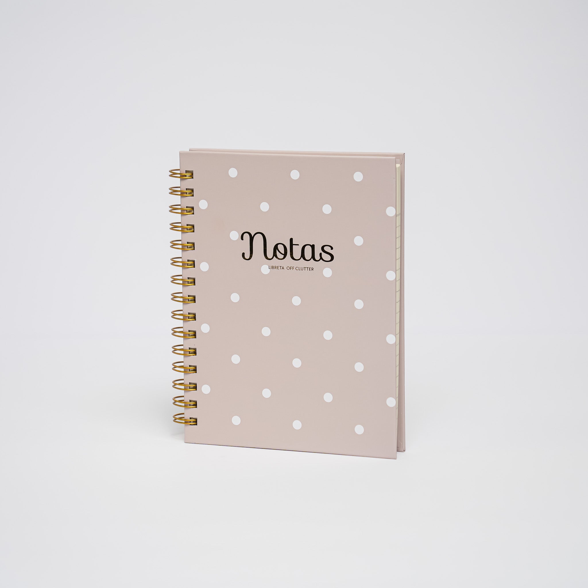 Notas | Libreta Espiral | Crema Mini Polka Dot