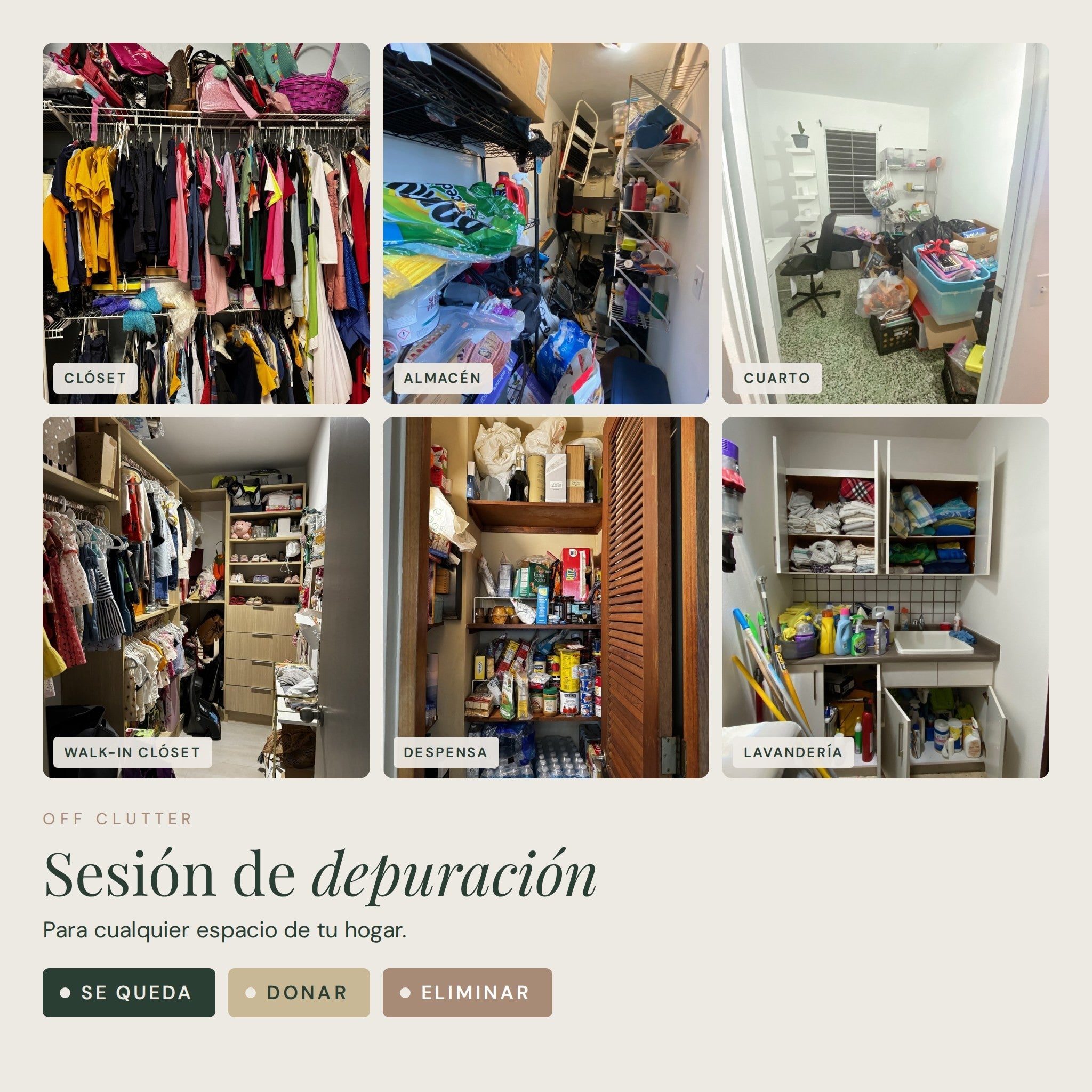 Sesión de depuración Off Clutter
